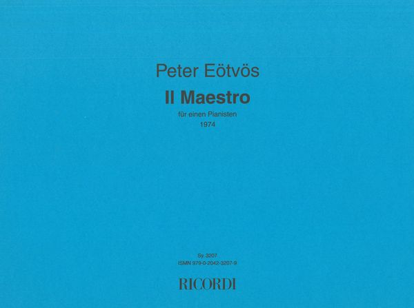 Maestro : Für Einen Pianisten (1974).
