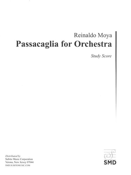 Passacaglia : For Orchestra (2014-15).