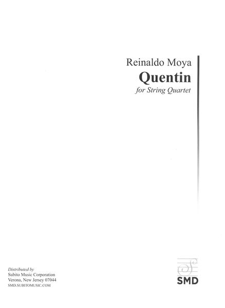 Quentin : For String Quartet (2012).