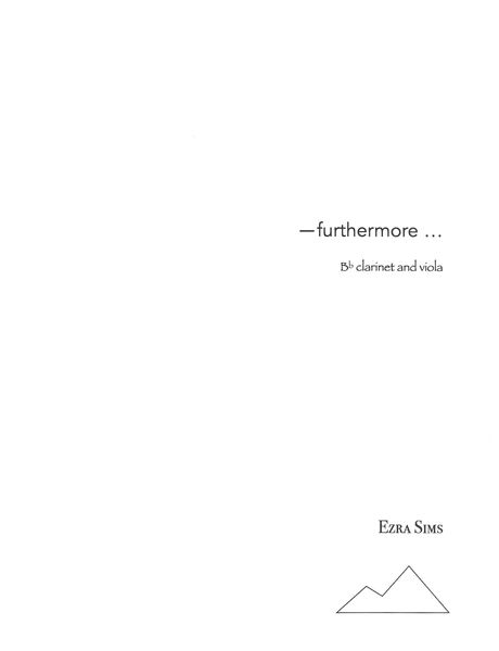 Furthermore : For B Flat Clarinet and Viola (2005).