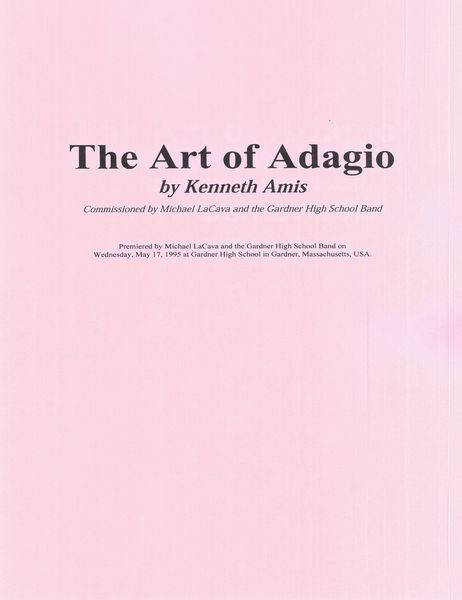 The Art of Adagio : For Concert Band.