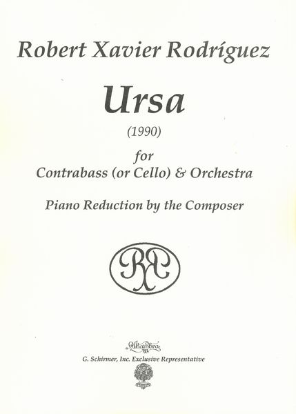 Ursa : For Contrabass and Orchestra (1990) / Piano reduction by The Composer.