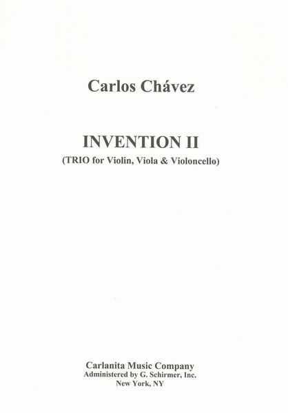 Invention II : Trio For Violin, Viola and Cello.