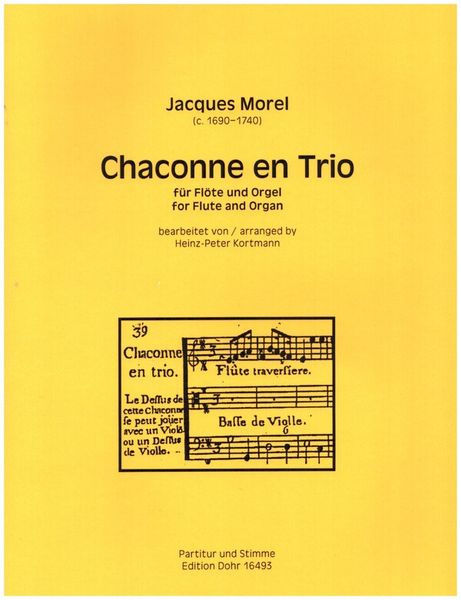 Chaconne En Trio : Für Flöte und Orgel.