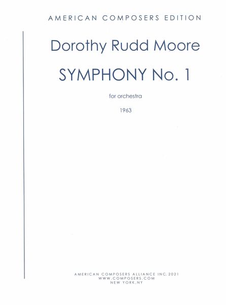 Symphony No. 1 : For Orchestra (1963).