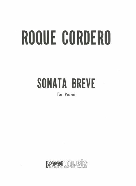 Sonata Breve : For Piano (1966).