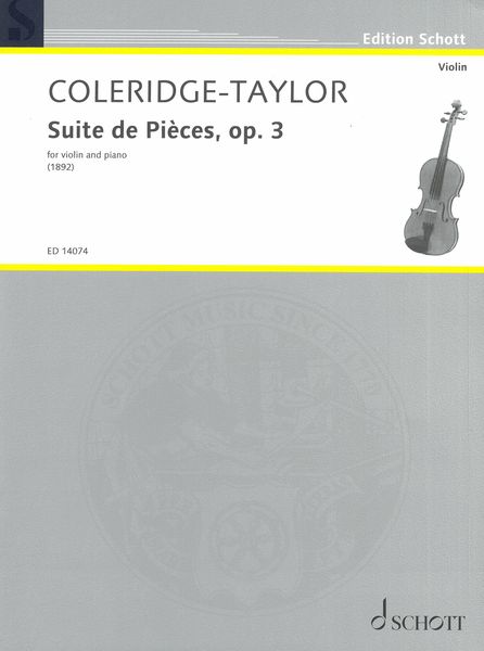 Suite De Pièces, Op. 3 : For Violin and Piano (1892).