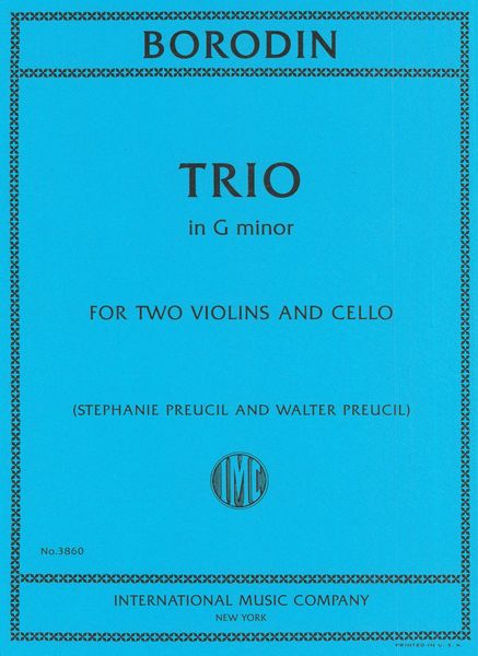 Trio In G Minor : For Two Violins and Cello / edited by Stephanie Preucil and Walter Preucil.