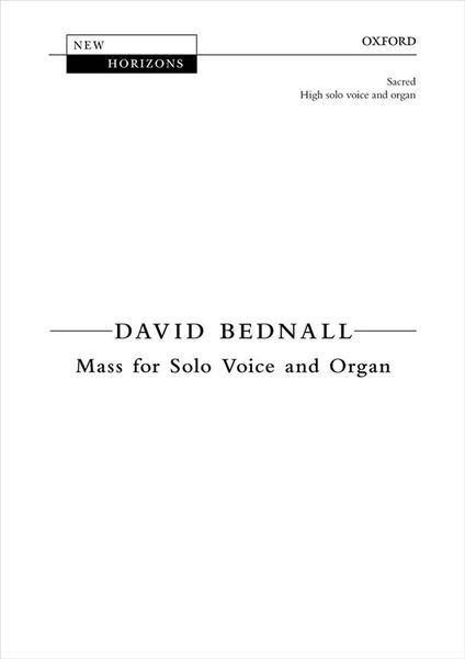 Mass : For High Solo Voice and Organ.