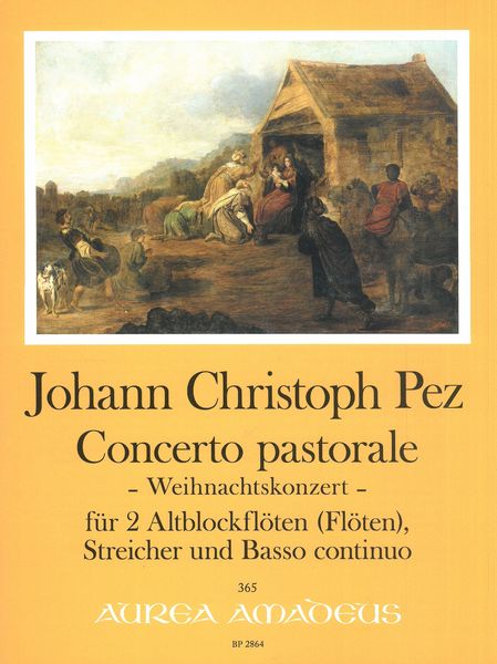 Concerto Pastorale In F-Dur (Weihnachtskonzert) : Für 2 Altblockflöten, 2 Violinen, Viola & Basso.