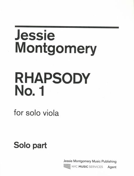 Rhapsody No. 1 : For Solo Viola.