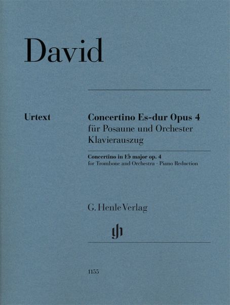 Concertino Es-Dur, Op. 4 : Für Posaune und Orchester - Klavierauszug.