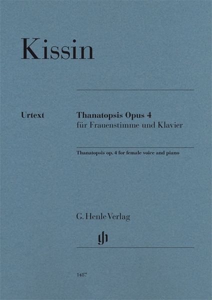 Thanatopsis, Op. 4 : Für Frauenstimme und Klavier (2016-2020).