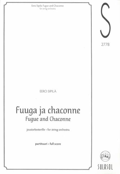 Fugue and Chaconne : For String Orchestra (1958).