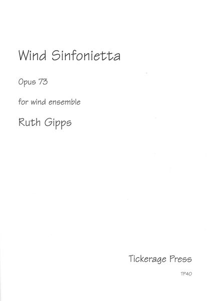 Wind Sinfonietta, Op. 73.