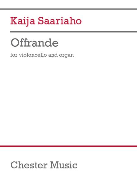 Offrande : For Violoncello and Organ (2014).