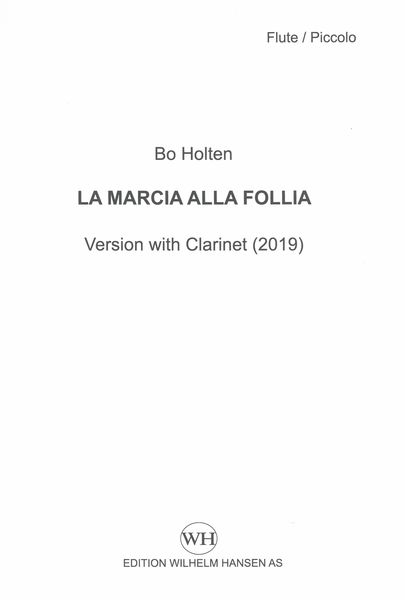 Marcia Alla Follia : Version With Clarinet (2019).