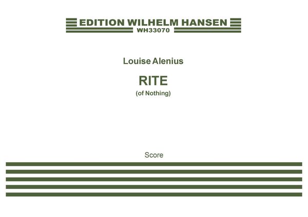 Rite (of Nothing) : For 9 Altos, Countertenor, 2 Tenors, and Bass/Baritone.