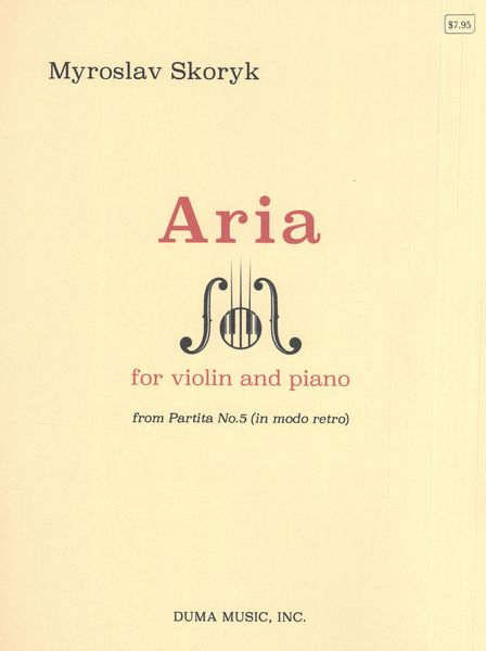 Aria : For Violin and Piano.