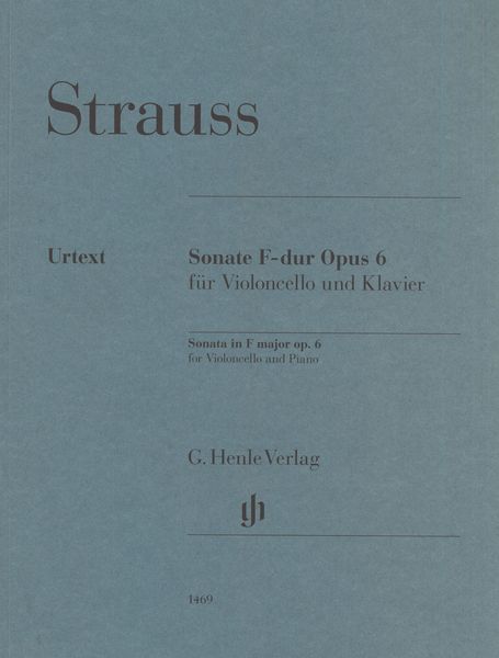 Sonate F-Dur, Op. 6 : Für Violoncello und Klavier / edited by Peter Jost.