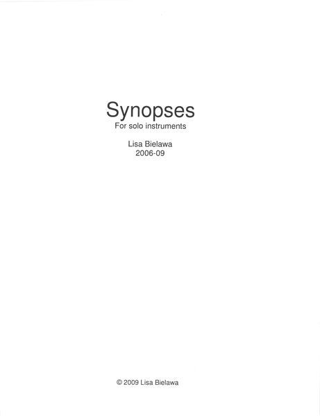 Synopsis No. 11 - It Takes One To Know One : For Drumset and Spoken Voice [Download].
