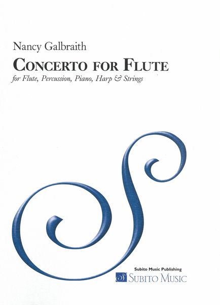 Concerto For Flute : For Flute, Percussion, Piano, Harp and Strings.