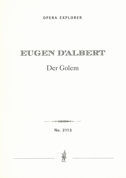 Golem : Musikdrama In Drei Akten.