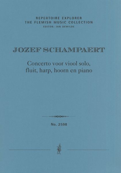 Concerto : Vor Viool Solo, Fluit, Harp, Hoorn En Piano.