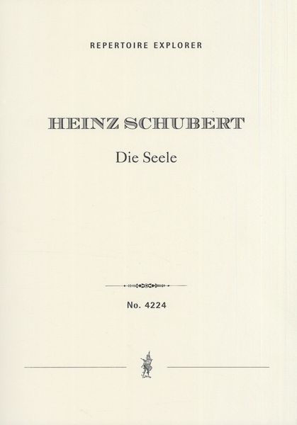 Seele : Full Score, Vocal Score, and Version For Alto Solo and Organ.