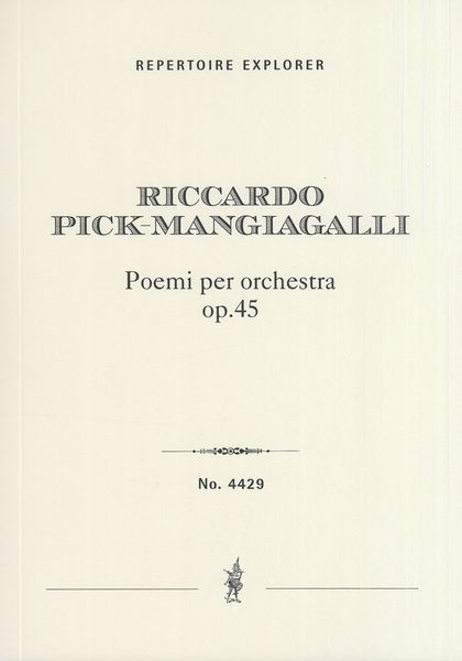 Poemi, Op. 45 : Per Orchestra.