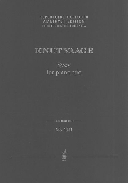 Svev : For Piano Trio (2017, Rev. 2020).
