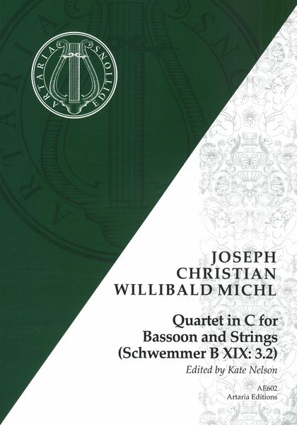 Quartet In C : For Bassoon and Strings (Schwemmer B XIX:3.2) / edited by Kate Nelson.