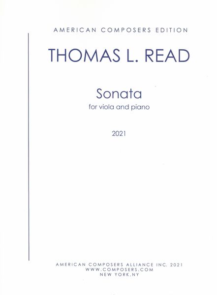Sonata : For Viola and Piano (2021).