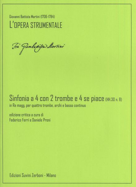 Sinfonia A 4 Con 2 Trombe E 4 Se Piace In Re Magg., HH.30 N.8.