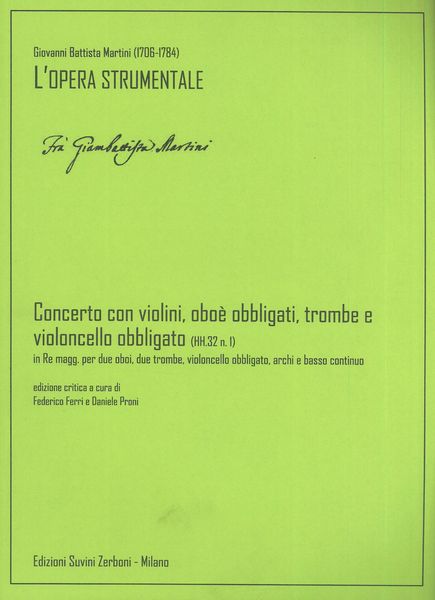 Concerto Con Violini, Oboe Obbligati, Trombe E Violoncello Obbligato In Re Magg., HH.32 N.1.