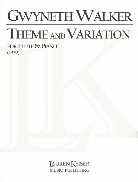 Theme and Variation : For Flute and Piano (1979).