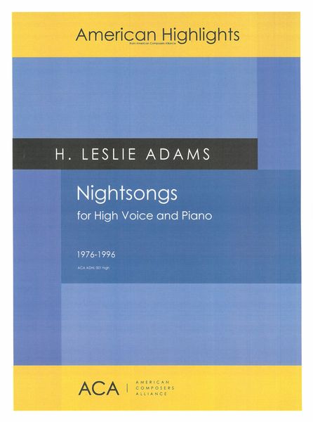 Nightsongs : For High Voice and Piano (1976-1996).