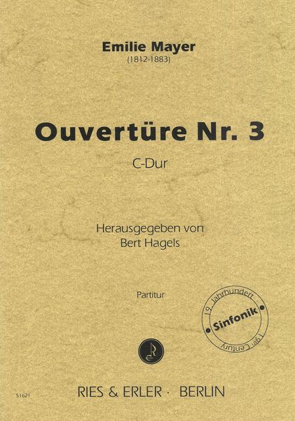 Ouverture Nr. 3 C-Dur / edited by Bert Hagels.