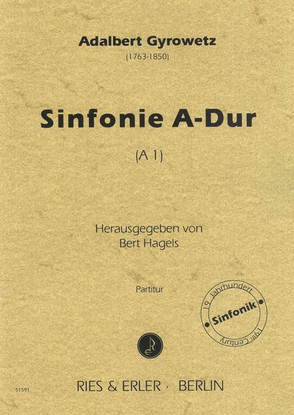 Sinfonie A-Dur (A1) / edited Y Bert Hagels.