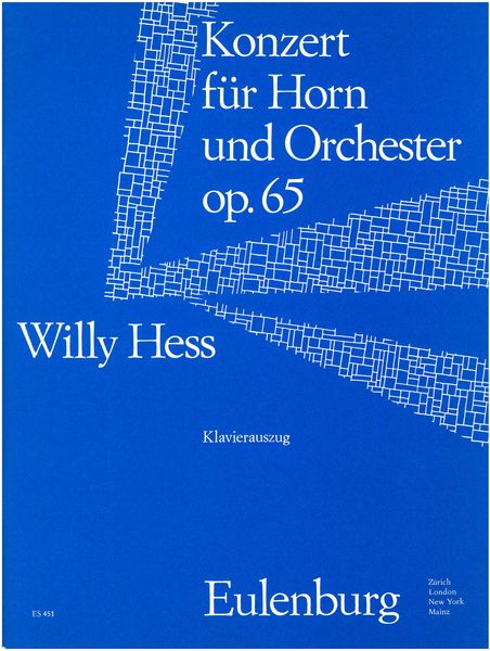 Konzert, Op. 65 : Für Horn und Orchester - Klavierauszug.