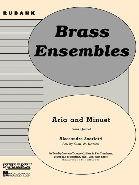 Aria and Minuet : For Brass Quintet.