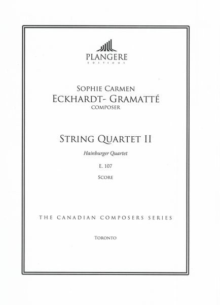 String Quartet II, E. 107 (Hainburger Quartet) / edited by Brian McDonagh.