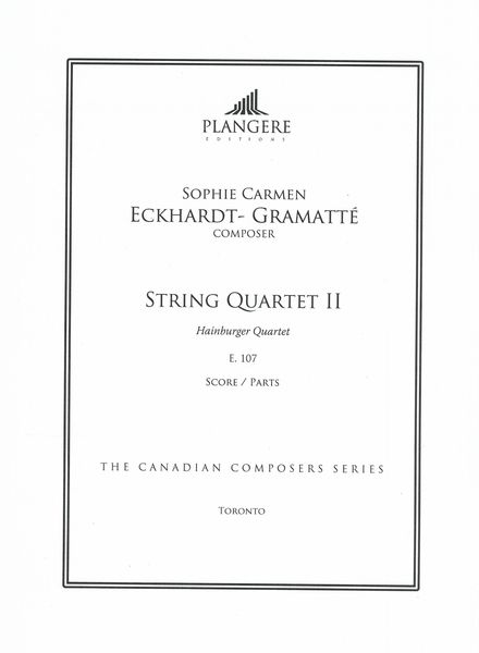 String Quartet II, E. 107 (Hainburger Quartet) / edited by Brian McDonagh.