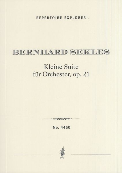 Kleine Suite, Op. 21 : Für Orchester.