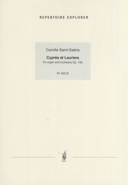 Cypres et Lauriers : Pour Orgue et Orchestre, Op. 156 - reduction For Two Pianos.