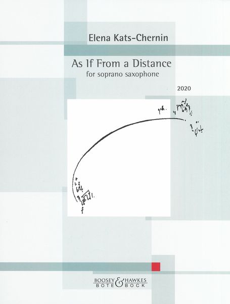 As If From A Distance : For Soprano Saxophone (2020).