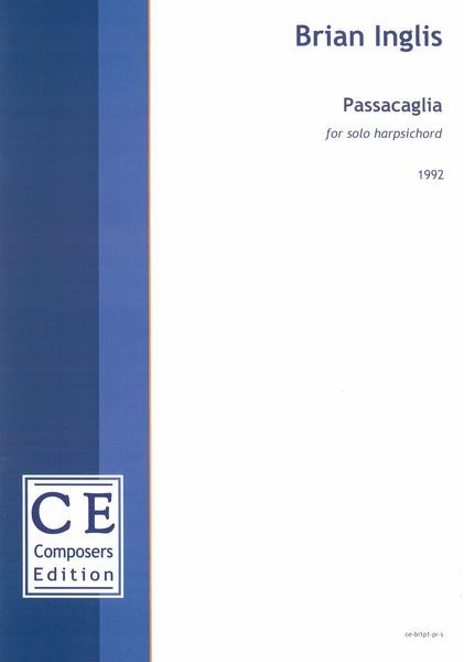 Passacaglia : For Solo Harpsichord (1992) [Download].