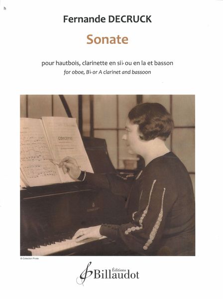 Sonate : Pour Hautbois, Clarinette En Si Bemolle Ou En La et Basson.