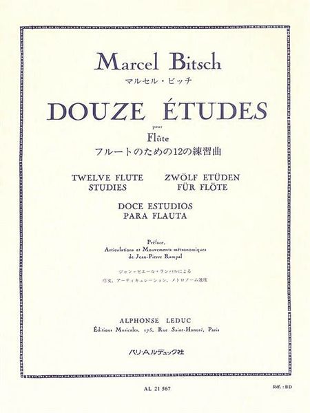 Douze Etudes : Pour Flute.