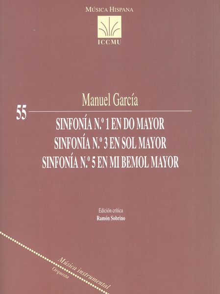 Sinfonía No. 1 En Do Mayor; Sinfonía No. 3 En Sol Mayor; Sinfonía No. 5 En Mi Bemol Mayor.